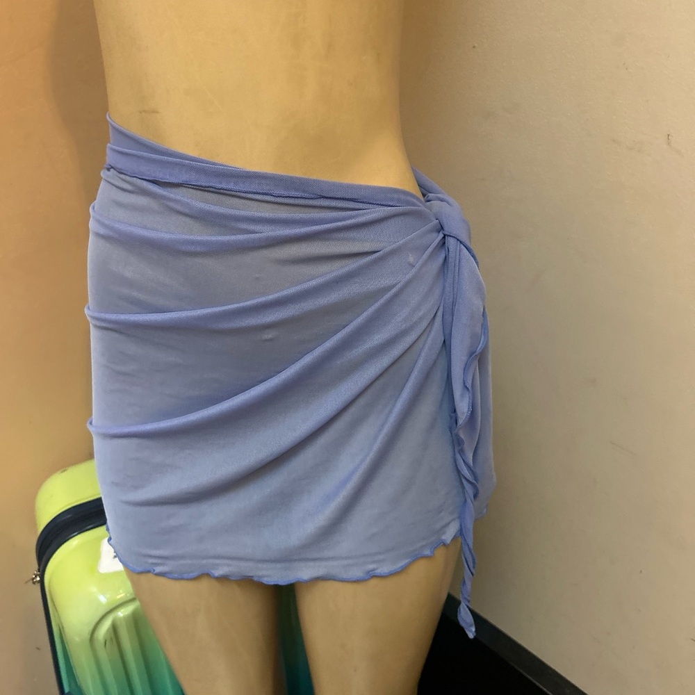 Women's Blue Swim Sarong